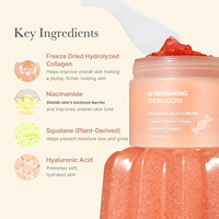 Crème Gelée Anti-Âge au Collagène Hydrolysé, Squalane, Niacinamide et Acide Hyaluronique pour une Peau Éclatante et Raffermie – Masque Crème OEM ODM
