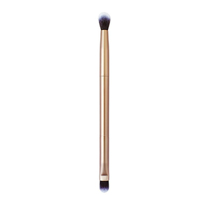 Brocha de maquillaje de pelo de cabra de alta calidad, polvo de manchas de doble cabeza, rubor, venta al por mayor, tubo de aluminio, herramienta de belleza Facial - Product Image 2