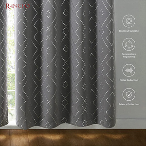 Rideau occultant pour fenêtre, en tissu Polyester, en feuille d'aluminium imprimé, rideaux pour salon, cuisine d'hôtel, vente en gros, collection - Product Image 5