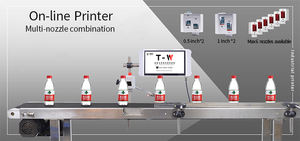 Impresora de Inyección de Tinta Inteligente TIJ, Impresora de Banda Flexible, Máximo 6 Boquillas, Codificación Automática de Etiquetas, Papel, Cartón, Bolsas de Plástico - Product Image 6