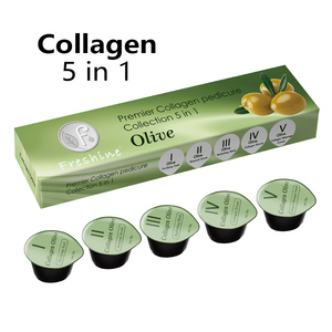 Emballage de qualité supérieure Kit de soins des pieds au collagène 5 étapes <span class=keywords><strong>SPA</strong></span> ensemble de pédicure pour hydratant des pieds et salon de beauté des ongles anti-âge - Product Image 1