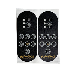 ปุ่มกด PET PC แบบพิมพ์ลายทนทานพิเศษ พร้อมวงจรพิมพ์ลายสีเงินหรือสีทองแดง - Product Image 1