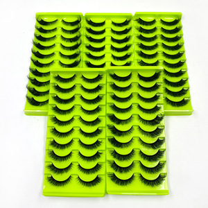 10 paires de <span class=keywords><strong>faux</strong></span> <span class=keywords><strong>cils</strong></span> naturels 3D vaporeux <span class=keywords><strong>Faux</strong></span> vison <span class=keywords><strong>cils</strong></span> faits à la main oeil de chat Extension de <span class=keywords><strong>cils</strong></span> beauté outils de maquillage - Product Image 2