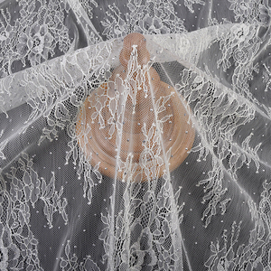 قماش دانتيل جاكار مطرز جديد ومتعدد الألوان للأزياء النسائية - Product Image 6