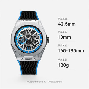 นาฬิกาข้อมืออัตโนมัติ Bonest Gatti รุ่น KING SPEED ซีรีส์หรูหรา โครงสร้างเปลือย กันน้ำ IP68 กระจกแซฟไฟร์ รุ่น BG9601 - Product Image 3