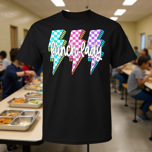 Camiseta a cuadros de Lunch Lady para el regreso a clases, diseño del primer día de clases - Product Image 3