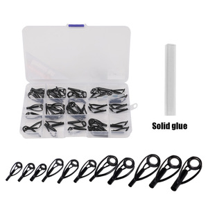 Complete Fishing Rod Guides Kit With Solid Glue For Saltwater Freshwater Fishing Tackle Accessories Stainless Steel <b>Ceramic</b> - Product Image 5