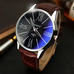 Yazole-Reloj de pulsera de lujo para hombre, accesorio masculino de pulsera resistente al agua con puntero hueco, estilo clásico, a la moda, 315