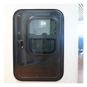 Buen <span class=keywords><strong>precio</strong></span> 620x1000mm Marco negro Panel blanco Rv Puerta de remolque en forma de lágrima con puerta de vidrio templado Rv - Product Image 6