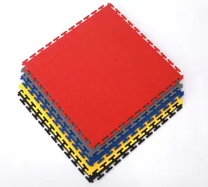 Modular Floor 50X50 Carreaux de sol solides pour garage à pièces imbriqués tapis de sol en pvc