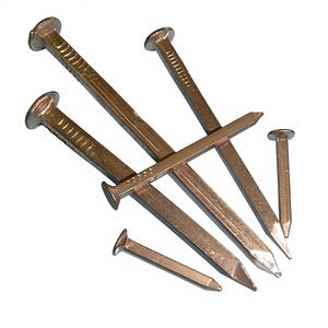 Perni o filetti in rame massiccio per chiodi da barca con gambo quadrato in rame, chiodi per rivestimenti con gambo tondo in rame - Product Image 4