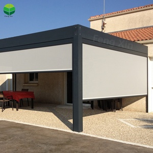 Toit extérieur étanche en aluminium Gazebo moderne persiennes en aluminium Patio télécommandes Pergola toit motorisé Pergola - Product Image 2