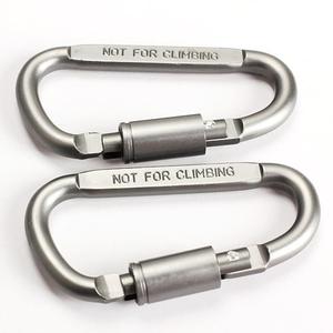 Mousqueton en alliage d'aluminium de 8 cm de type D avec verrouillage à dégagement rapide pour l'escalade et l'utilisation en sac à dos - Product Image 5