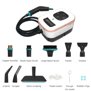 เครื่องทำความสะอาดไอน้ำไฟฟ้าแบบพกพาอเนกประสงค์ 2500W แรงดันสูง 3 บาร์ อุณหภูมิสูง สำหรับทำความสะอาดบ้านและรถยนต์ - Product Image 4