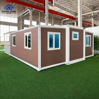 Unité de bureau portable en structure acier, isolée et étanche, 2 chambres, prête à être expédiée, maison préfabriquée modulaire en conteneur
