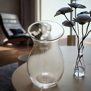 Jarrón de cristal de estilo Ins minimalista moderno <span class=keywords><strong>para</strong></span> decoración de sala de estar diseño de cintura de alto valor <span class=keywords><strong>para</strong></span> ranúnculos <span class=keywords><strong>tulipanes</strong></span> Feng - Product Image 4