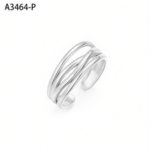 Amy Amy Fashion <b>Ring</b> A3464 Stainless Steel Geometric Modern Women's Daily Wear Jewelry Gift - Product Image 1