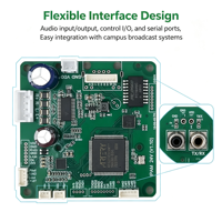 Carte mère audio réseau haute fidélité SIP2401V prenant en charge l'intercom full duplex pour les projets d'intercom IP d'ascenseurs