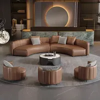 Sofa ruang tamu Premium Leders ofa Set mit kreisförmigem Design, ideal für Meetings und Versammlungen. Vielseitiges Wohnzimmer Sofa