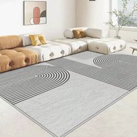 Tapis de Luxe Style Simple, Moquettes de Salon Douces Antidérapantes, Décoration d'Intérieur Luxueuse, Tapis Personnalisé