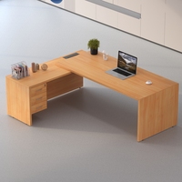 Ensemble de table et de chaises de bureau moderne PDG exécutif, patron, table d'ordinateur, meubles de bureau en gros pour le personnel