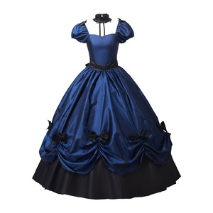 Vestido de Gala Rojo Vino <span class=keywords><strong>Southern</strong></span> <span class=keywords><strong>Belle</strong></span>, Estilo Renacentista, Gótico, Victoriano, Rococó, Disfraz de Teatro, Vestido de Halloween - Product Image 2