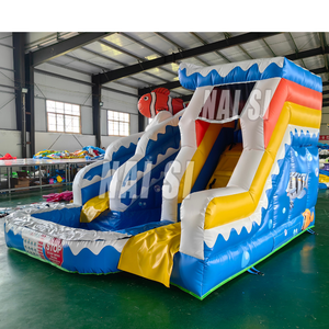 Tobogán acuático inflable de Nemo, <span class=keywords><strong>castillo</strong></span> inflable de pez payaso con piscina, tobogán inflable para piscina para niños, diversión para fiestas, juegos y juguetes. - Product Image 4