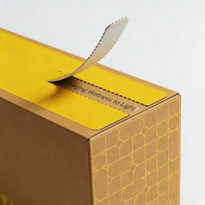 Scatole da Spedizione Personalizzate in Cartone Ondulato Autoadesivo con Rivestimento UV, Laminazione Opaca, Chiusura a Zip, Striscia a Strappo Postale - Product Image 1