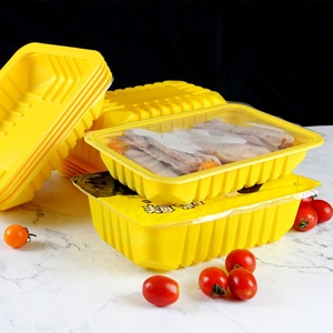 Lonchera Desechable de Plástico Amarillo 2014-3.5, Capacidad de 1-3L, Sellable con Atmósfera Modificada, Conservador de Frescura para Camping y Comida para Llevar - Product Image 2