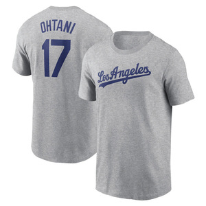 T-shirt pour homme Dodgers Ohtani 17, blanc, coupe classique, 100% coton jersey, respirant, manches courtes, imprimé avec motif - Product Image 4