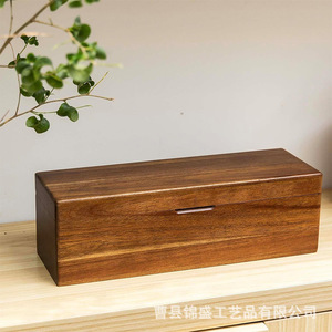 Wooden Tea And <b>Coffee</b> Storage <b>Box</b> With Lid Multi Purpose Retro Design For General Packaging - Product Image 1