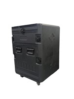 Flight case à roulettes 8U-12U-14U-16U, antichoc et détachable, pour équipements audio, vidéo et d'éclairage de scène