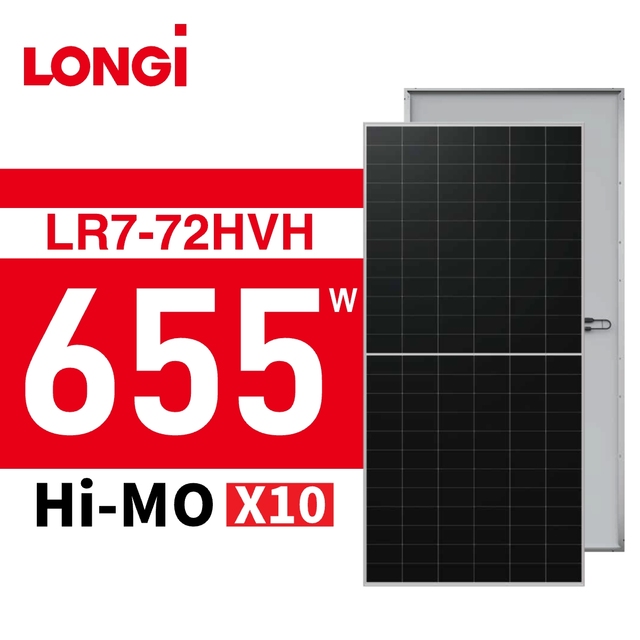 LONGi 655W Longi Solar Panel Single Glass Monocrystalline Hi MO X10 Scientist Solar Panel for Commercial PV Projects