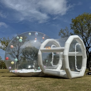 Nhà bong bóng bơm hơi chất liệu độc đáo, cấp thương mại, làm từ PVC trong suốt, có đường hầm, dùng cho tiệc cưới - Product Image 4