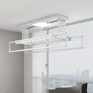 Electric <b>clothes</b> drying rack with remote control smart telescopic balcony double-cut <b>clothes</b> <b>hanger</b> - Product Image 1