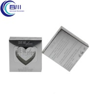 Caja de Embalaje Cosmético Plegable de Papel Plateado Ecológico Premium con Ventana Transparente para Aceites Esenciales, Perfumes y Cuidado de la Piel