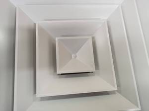 Difusor de Techo Cuadrado de Aleación de Aluminio - Duradero, Fácil Instalación, Diseño Tradicional para Sistemas HVAC, Uso Comercial y Residencial - Product Image 5