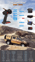 HOSHI RGT EX86160 LAND COMMANDER LC79 4WD 1/10 RC modèle de voiture télécommandée électrique tout-terrain sur chenilles jouets pour enfants adultes