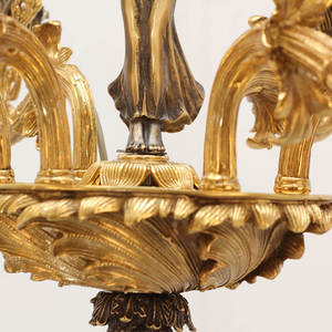 Rococo angel – <span class=keywords><strong>plafonnier</strong></span> en cuivre avec 6 lampes suspendues, lustre en laiton français de style <span class=keywords><strong>baroque</strong></span> - Product Image 4