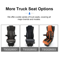Sièges de conducteur de camion réglables en cuir, robustes, universels, avec suspension pneumatique de luxe pour bus, camping-cars, fourgonnettes et pick-up