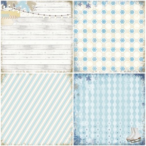 Papel para álbumes de recortes de invierno personalizado al por mayor, papel de fondo artístico, papel para hacer tarjetas, manualidades con papel para álbumes de recortes - Product Image 6