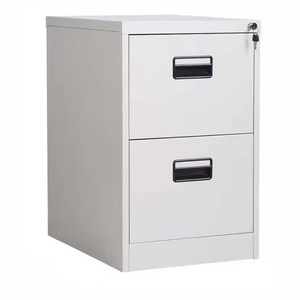 Nhỏ dọc 2 ngăn kéo thép Tủ hồ sơ với chìa khóa lõm xử lý câm trượt tải mạnh mẽ cho bệnh viện - Product Image 3