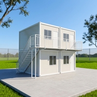 Maison conteneur modulaire SSR 2026 à assemblage rapide, structure en acier préfabriquée, mini-maison avec chambre et salle de bain