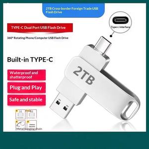 Clé USB rotative en métal 2 To, double usage USB 2.0/3.0/Type-C, qualité sonore sans perte 64 Go pour voiture - Product Image 2