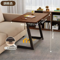 Table d'ordinateur ergonomique pliable en bois assemblée, durable, avec tiroir, réglable, extensible, porte-gobelet, mobile, écologique et gain de place