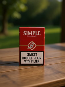 Semplice Portasigarette Doppio Semplice con Filtro Rettangolare in Cartone con Chiusura a Scatto - Product Image 2