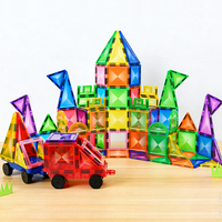 Juguetes Educativos Montessori Personalizados, Bloques de Construcción Magnéticos, Juego de Construcción de 100 Piezas, Fichas Magnéticas para Niños, Regalos de Navidad