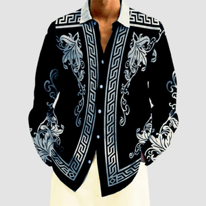 <span class=keywords><strong>Chemise</strong></span> à manches longues promotionnelle à motif personnalisé, chemises hawaïennes décontractées, chemises de soirée formelles, chemises publicitaires, chemises de vacances - Product Image 3