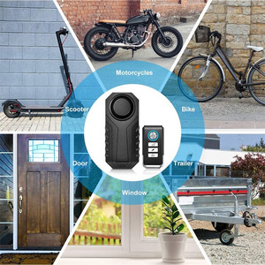 Bike Security <strong>Vibration</strong> <strong>Sensor</strong> Cycling SOS Alarm <strong>Anti</strong>-Thief Remote Control Wireless Alarms for Bicycle Motorcycle - Product Image 6