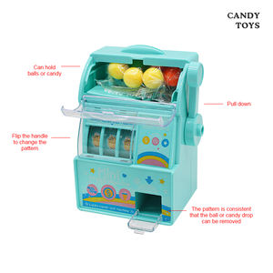 เครื่องทำสล็อตหมากฝรั่งพลาสติกขนาดเล็กโชคดีสำหรับเด็กการ์ตูนเล่นเกมทำขนมของเล่นส่งเสริมการขาย - Product Image 5